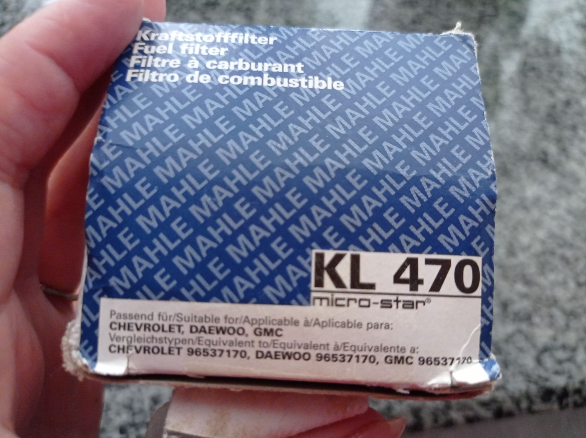 Паливний фільтр/топливный фильтр Mahle KL 470