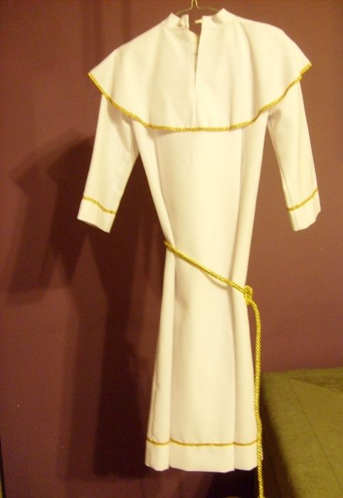 Alba komunijna dla dziewczynki wianek sweterek torebka buty