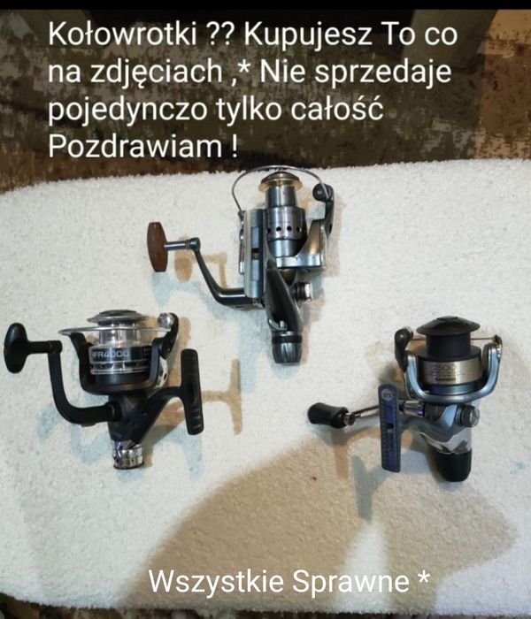 Kołowrotki 3 sztuki