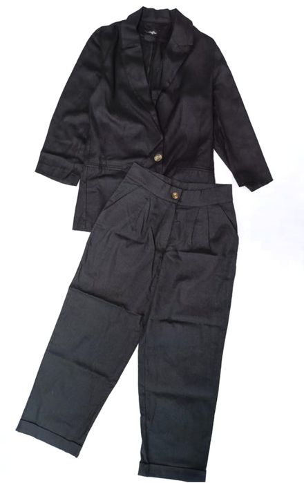 Лляний брючний костюм eur 38