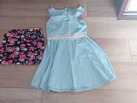 Sukienka dla dziewczynki roz 152 gratis spódnica