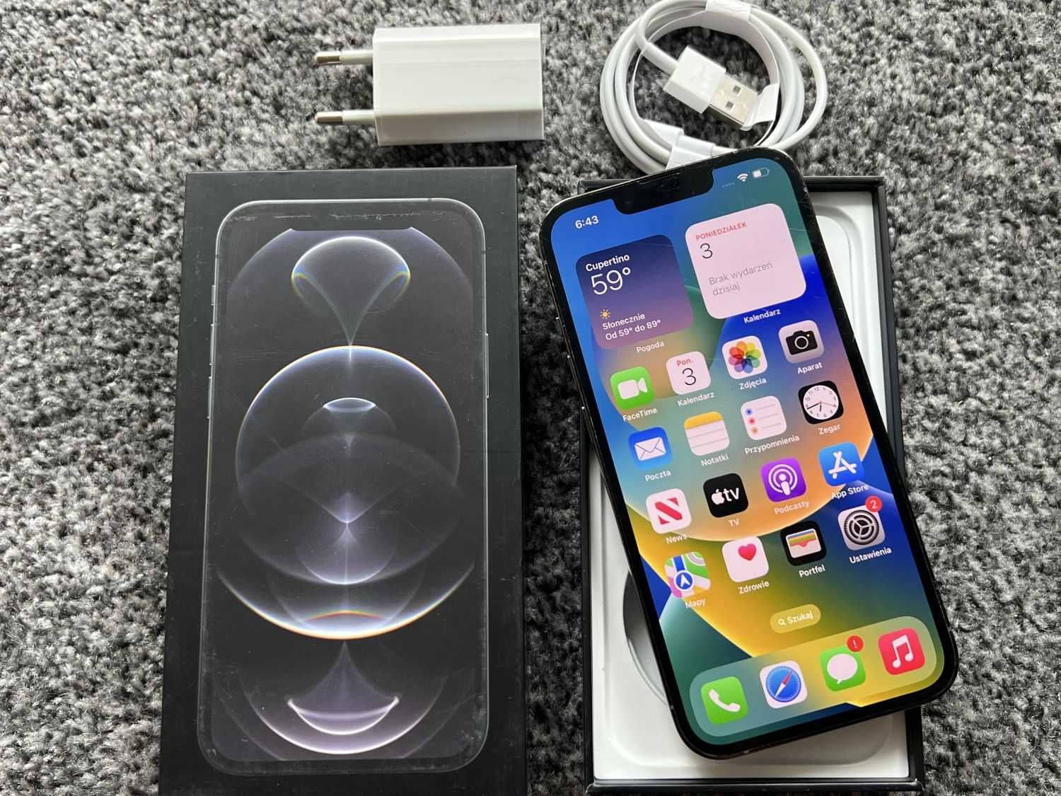 iPhone 13 Pro 512GB SIERRA BLUE NIEBIESKI Pacific Bateria 97% Idealny