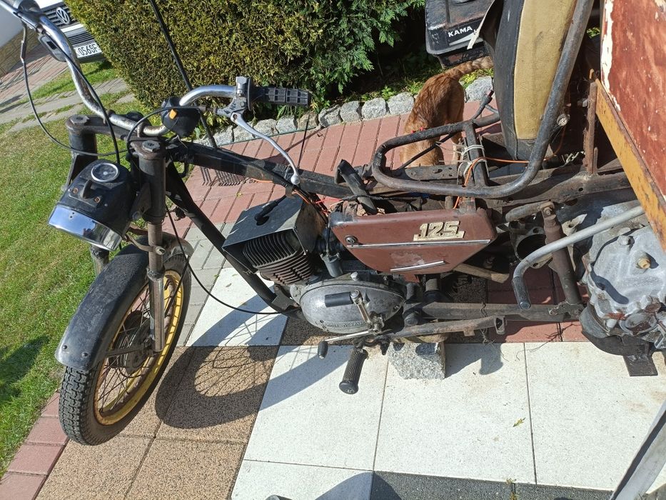 Trojkołowiec  silnik WSK 125 z zapłonem CDI.  Skrzynia trabant