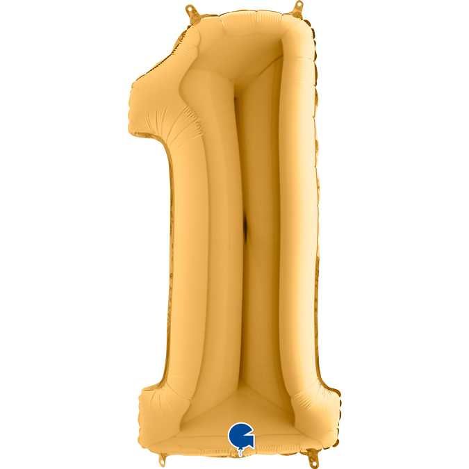 Balões de Números - foil Dourado 102 cm – 0 ao 9