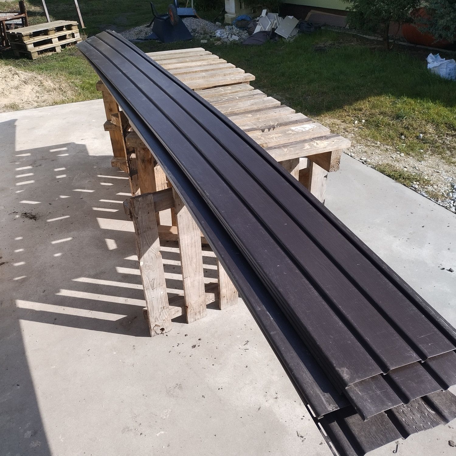 Podbitka podsufitka Galeco Nova ciemny brąz 20m2 PVC