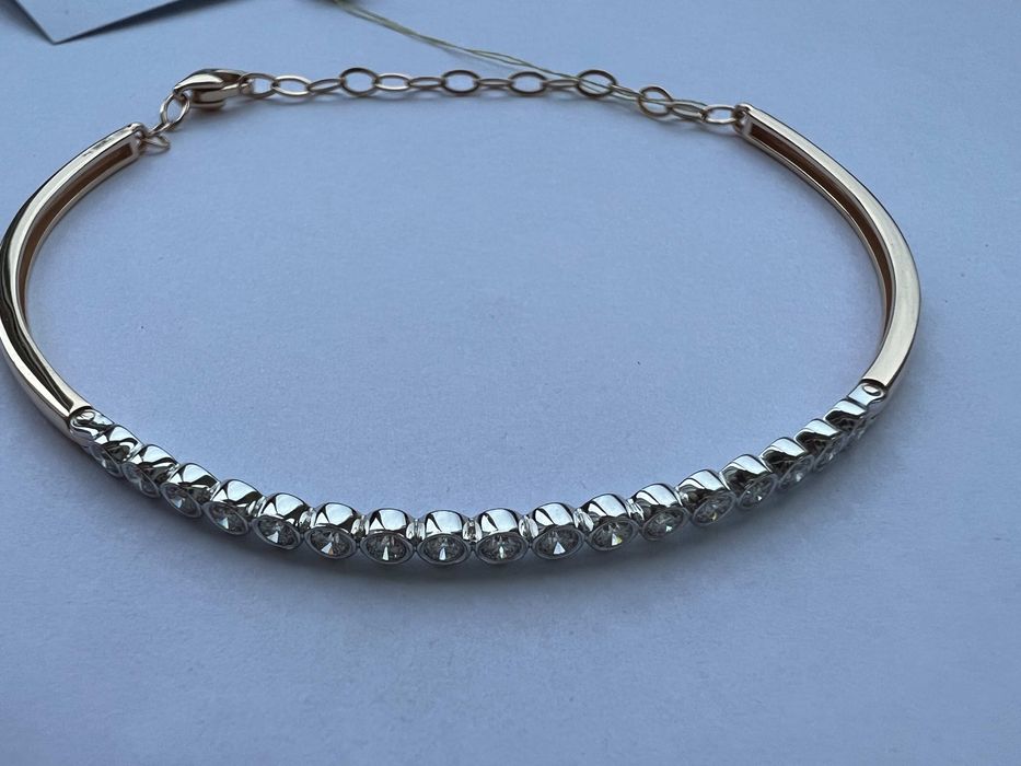 Суперовый золотой браслет с натуральными бриллиантами 0,6 ct