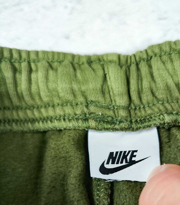 Spodnie dresowe Nike bawełniane dresy khaki r. M