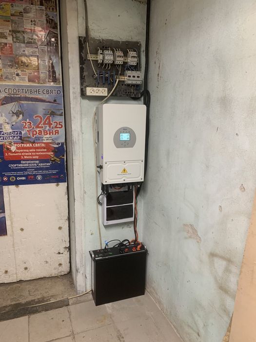 Deye. PYLONTECH. Інвертор,акумулятор.