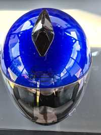 Kask motocyklowy, rozmiar M 56-57 niebieski Ferro