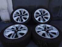 Oryginalne alufelgi Opel 17 cali 4x100 Corsa Astra Meriva, opony 7,5mm
