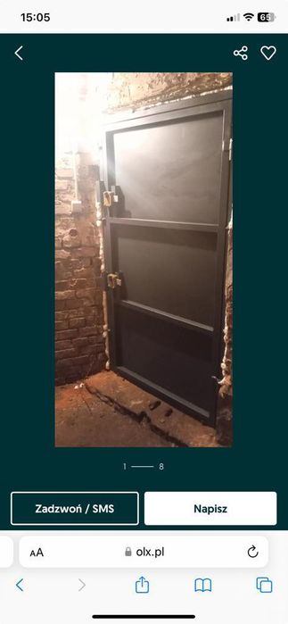 Drzwi stalowe do piwnicy