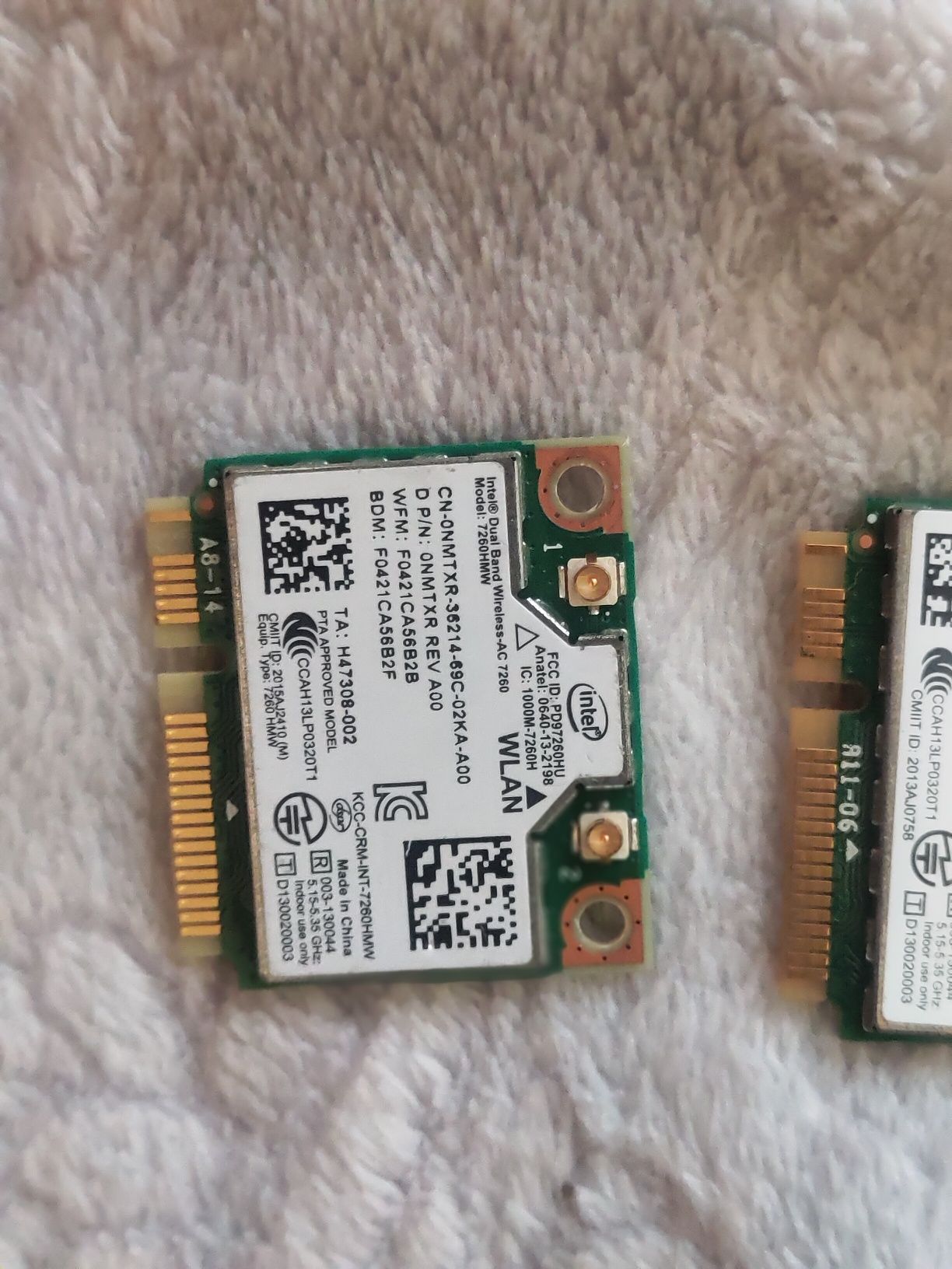 Wi-Fi для ноутбука Intel 7260 AC, 2,4 GHz, 5 GHz, AC
