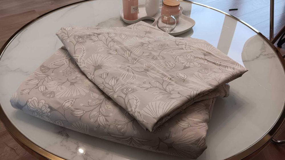 Pościel Livarno 200x220 + dwie poszewki 70x80 beżowa nowa!