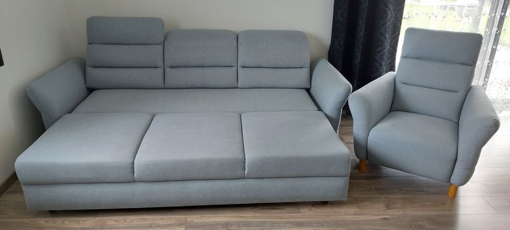 Sofa kanapa wersalka wypoczynek + fotel