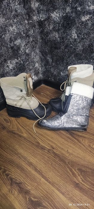 Зимние сапоги сноубудсы замшевые