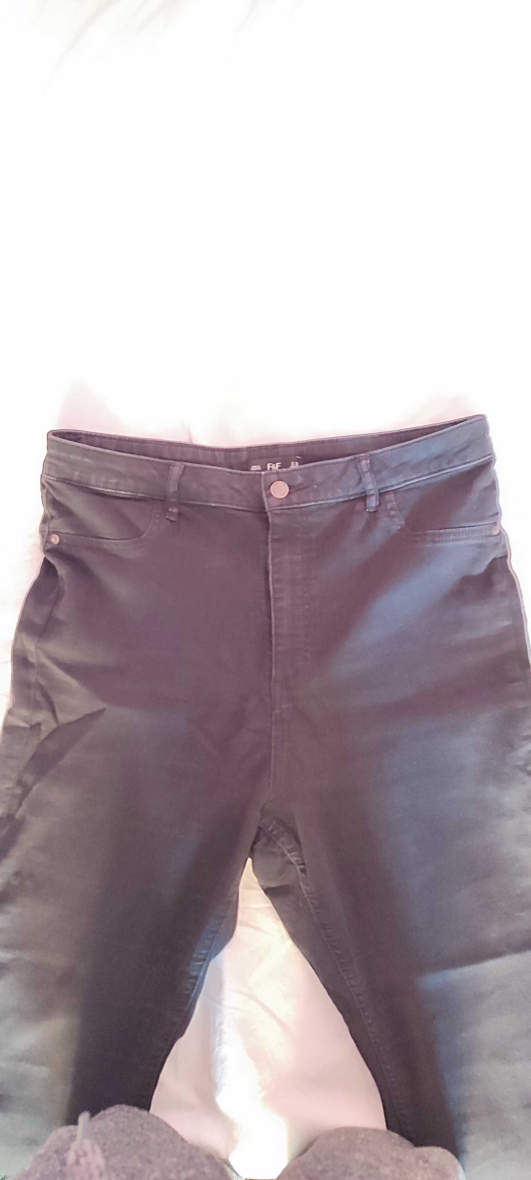 Jeansy damskie skinny czarne F&F L 44