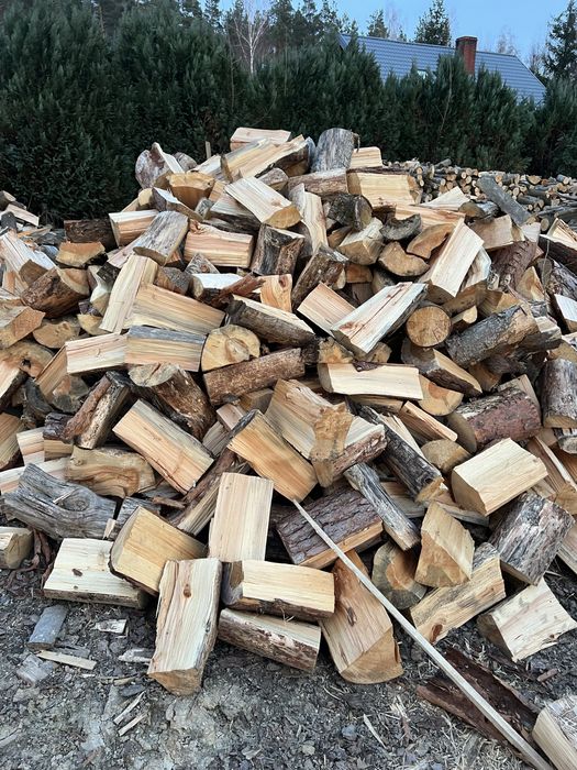 Drewno kominkowe bukowe, sosnowe cięte łupane