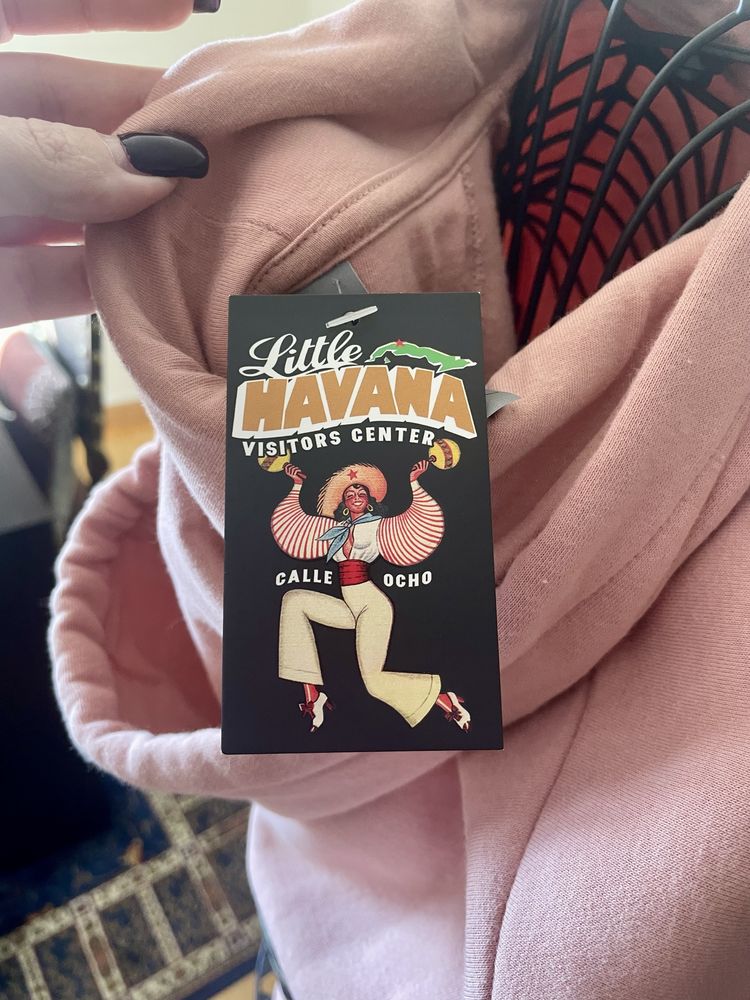 Hoodie rosa "Little Havana" Next Level