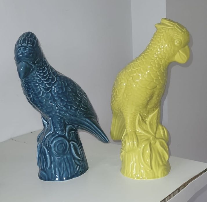Decoração Papagaio em CERÂMICA