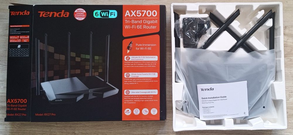 Tenda AX5700 RX27 Pro WiFi 6E Router64283907496323120
