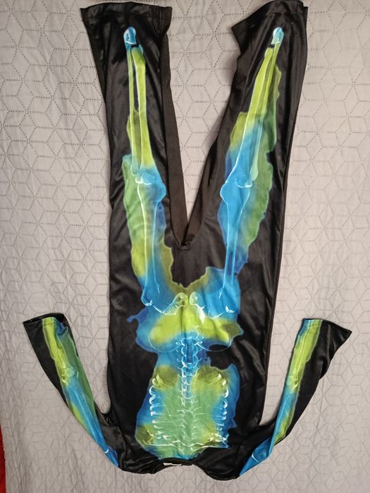 Kombinezon przebranie kościotrup halloween r 134/140