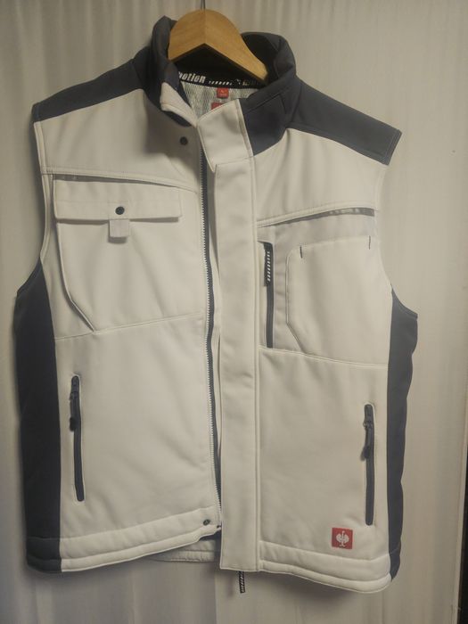 Kamizelka robocza Engelbert Strauss Motion r.L biała bezrękawnik