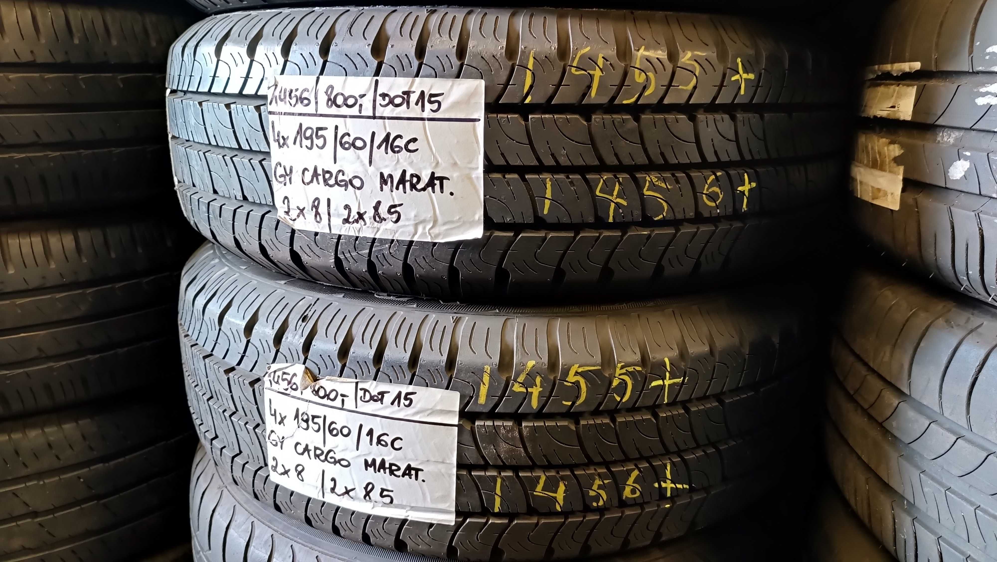 4x 195/60 R16C 99/97H Goodyear Cargo Marathon N07 / 1456