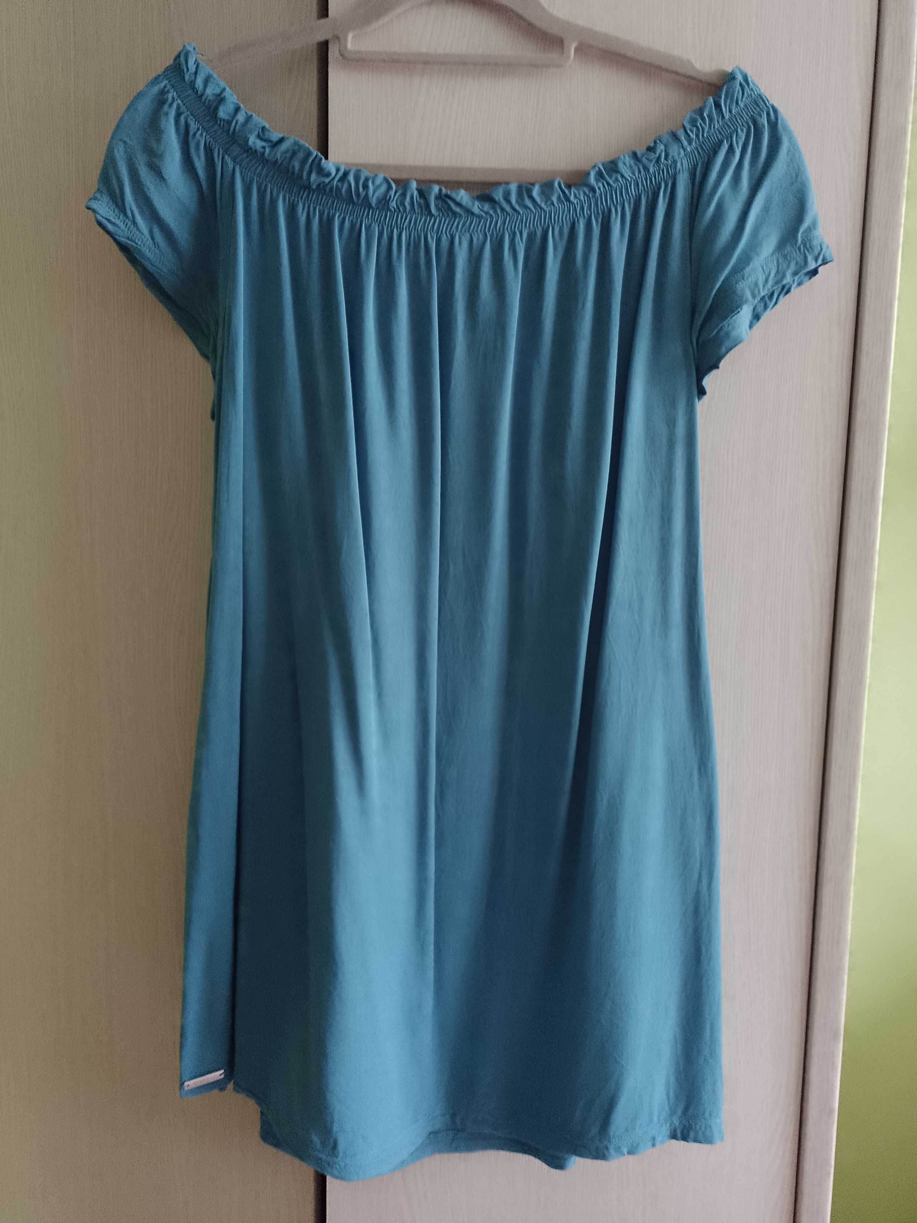 Niebieska sukienka DIVERSE 36 S hiszpanka