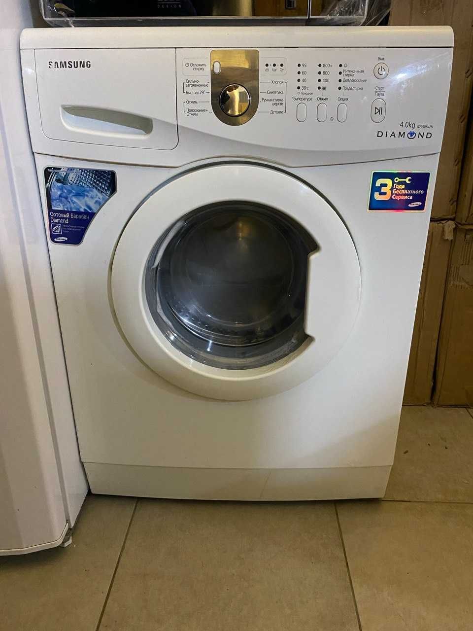 Пральна машина вузька Samsung WF0408N2N Diamond 4 кг