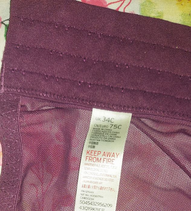 Półgorset 75C/XL,z koronki,z fiszbinami ,modelujący,vintage