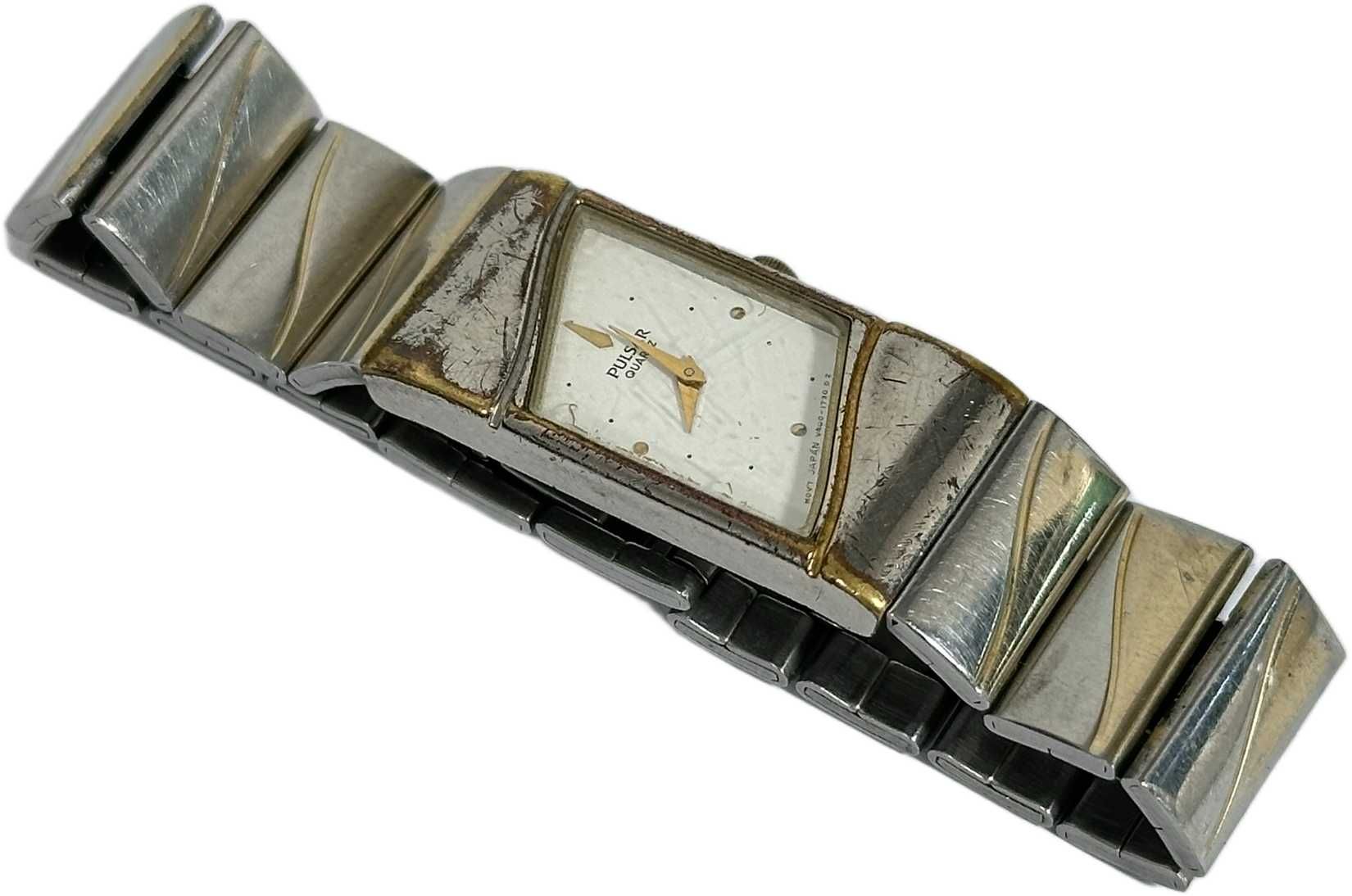 Elegancki zegarek kwarcowy Pulsar damski dwukolorowy
