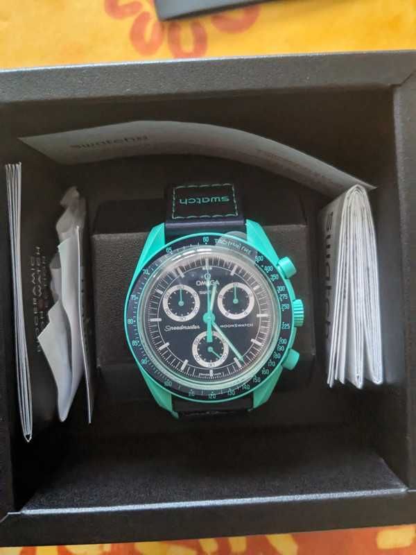 Omega x Swatch SO33L103 Polar Lights Autentyczność Gwarantowana