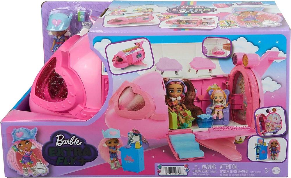 Літак Барбі Ігровий набір Barbie Extra Fly HPF72 Самолет Игровой набор