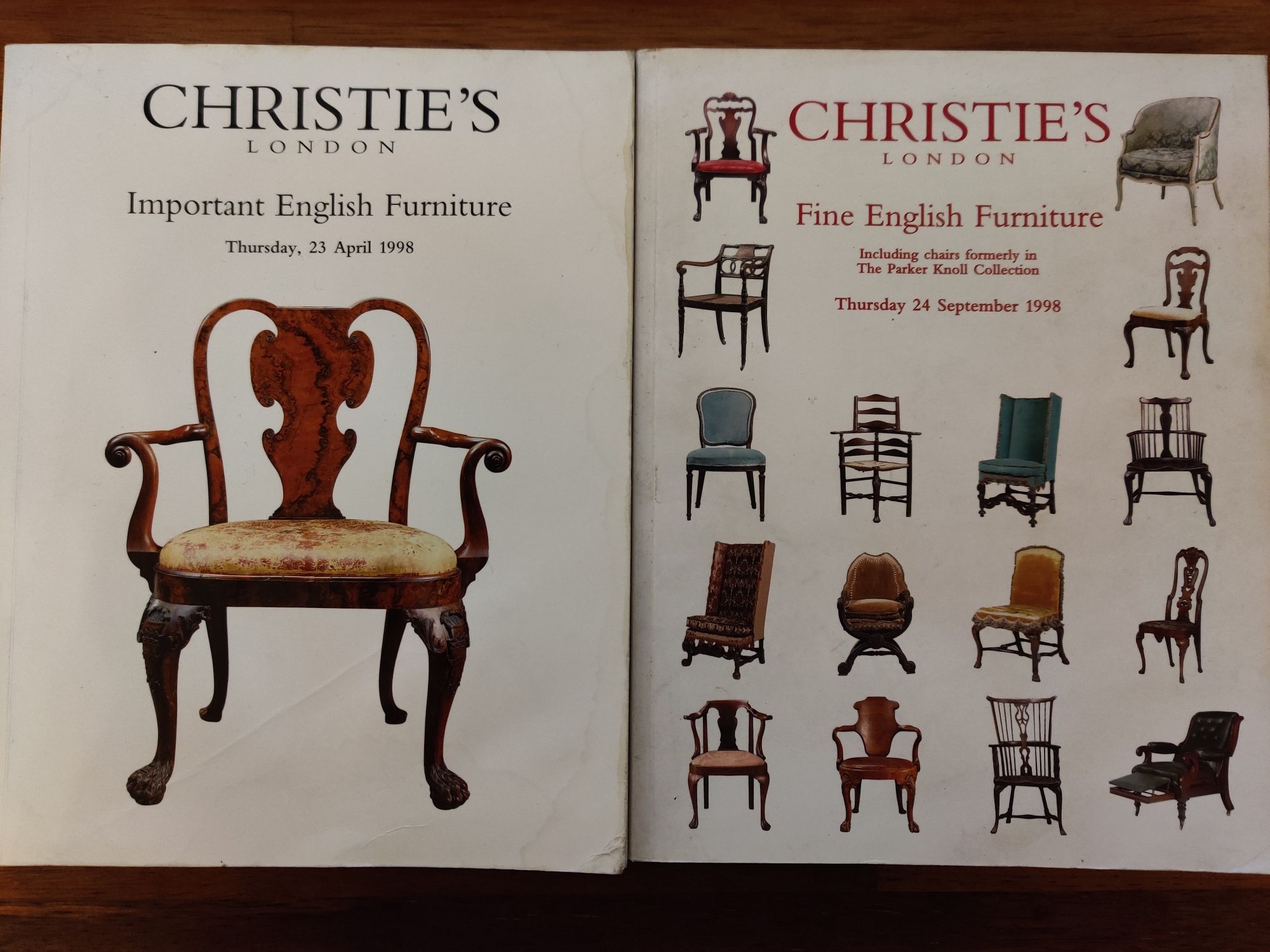 Important English Furniture Christie's 1998 - katalog unikat rezulat