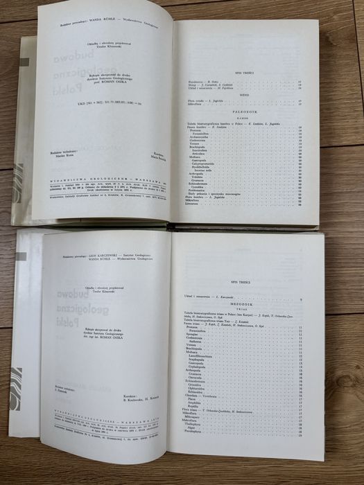 Budowa geologiczna Polski tom 2 katalog skamieniałości część 1-2