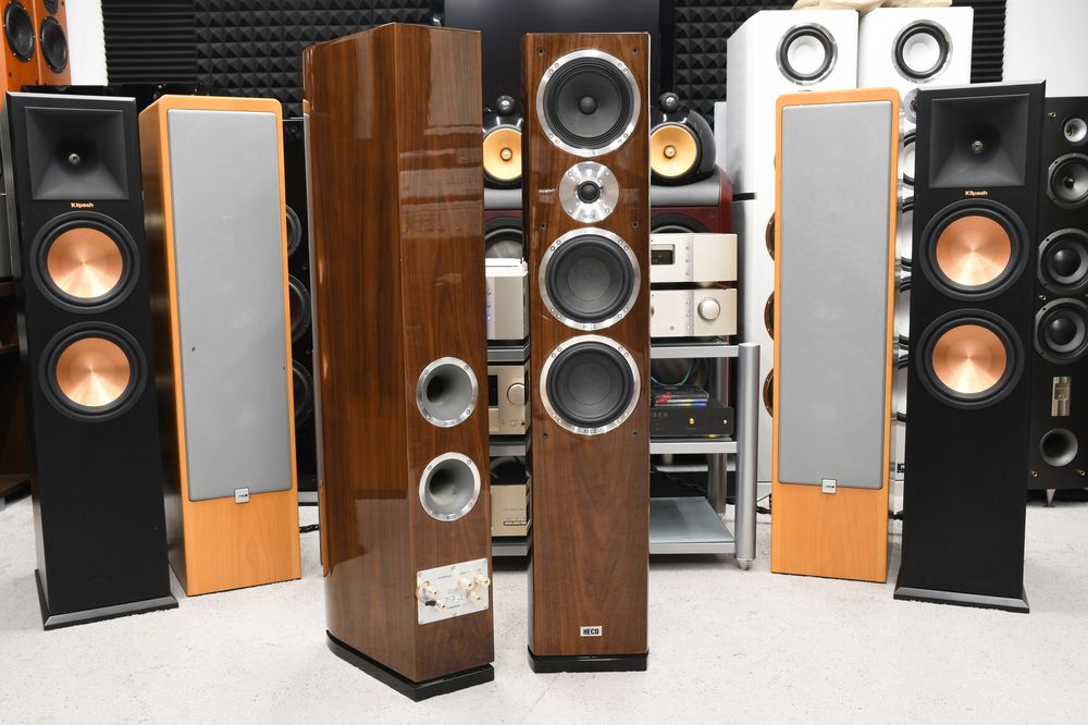 Kolumny podłogowe stereo Heco Celan GT 702 potężne brzmienie!