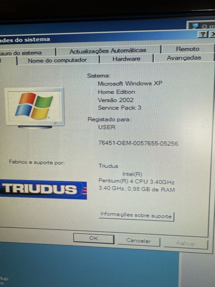 Computador Triudos Pentium 4