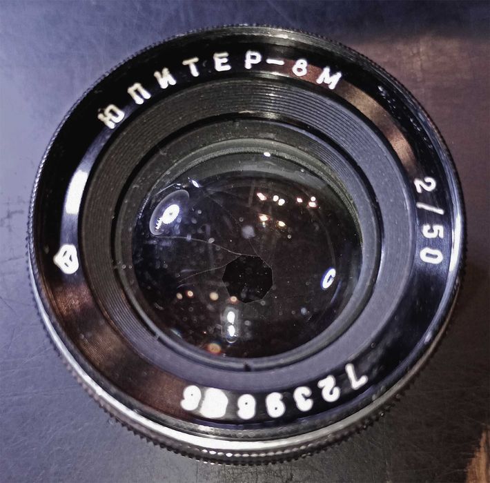 Об'єктив Юпитер-8М 50mm f2,0 Kiev-Contax 45° /  Киев-19
