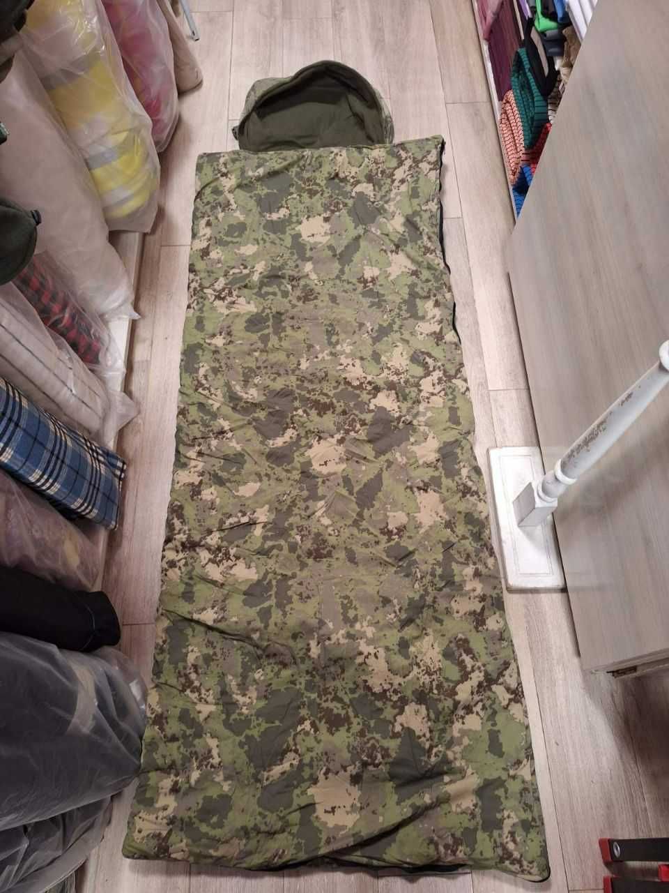 Спальник для военных одеялом тактический турецкий камуфляж