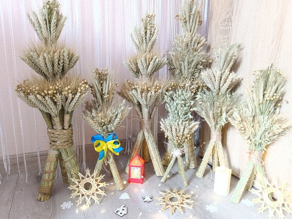 Дідух різдвяний з колосків пшениці