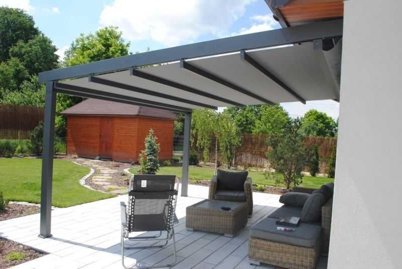 SELT SOLID - pergola aluminiowa, dach rozsuwany