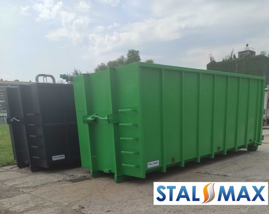 Kontener hakowy 33, 36 STAL-MAX, kontenery, złom, odpady, hakowiec