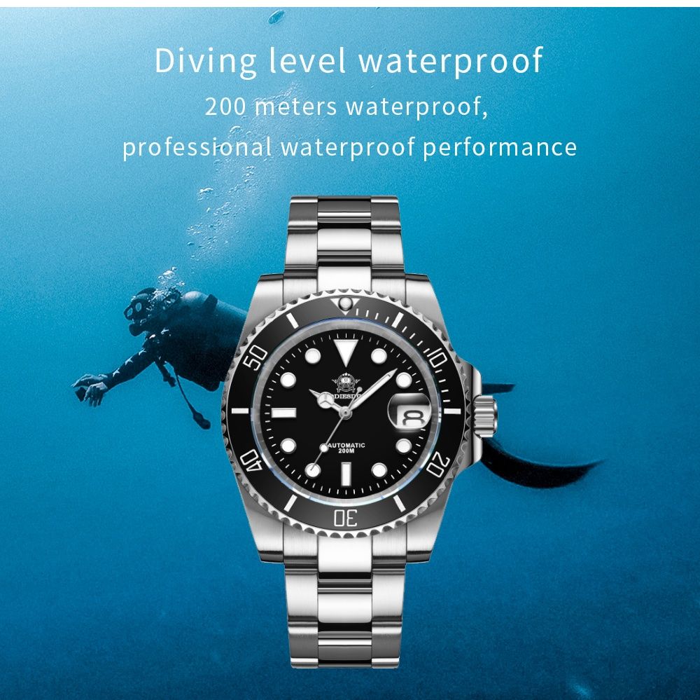 Addiesdive submariner 20 bar механіка з автопідзаводом на Seico nh35
