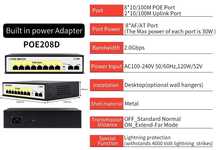 Комутатор Poe Switch POE208D (8+2)