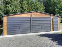 Garaż drewnopodobny schowek ogrodowy 8x6m blaszany garaz (7x5 8x5 9x6)
