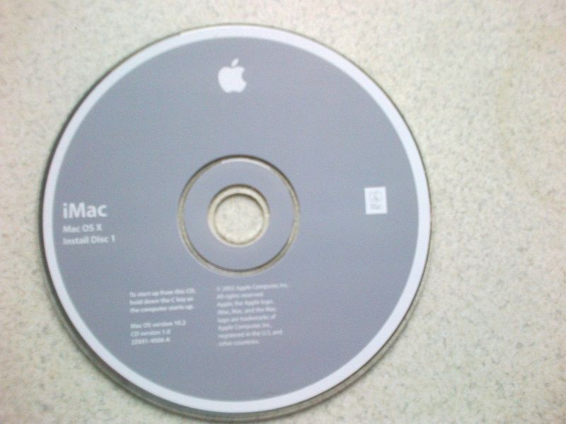 Płyty instalacyjne Mac OSX 10.2