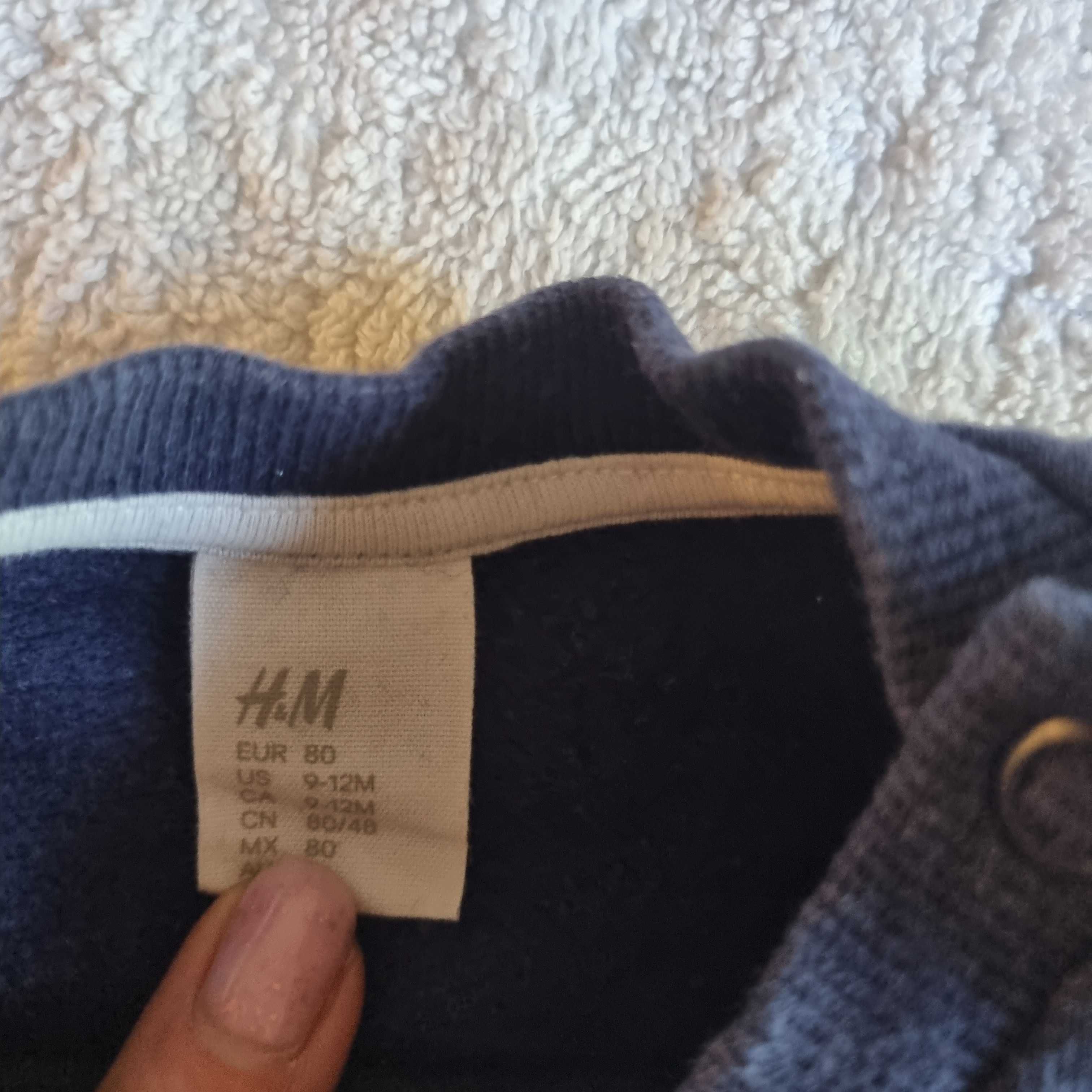 Ciepła dziecięca bluza H&M rozmiar 80