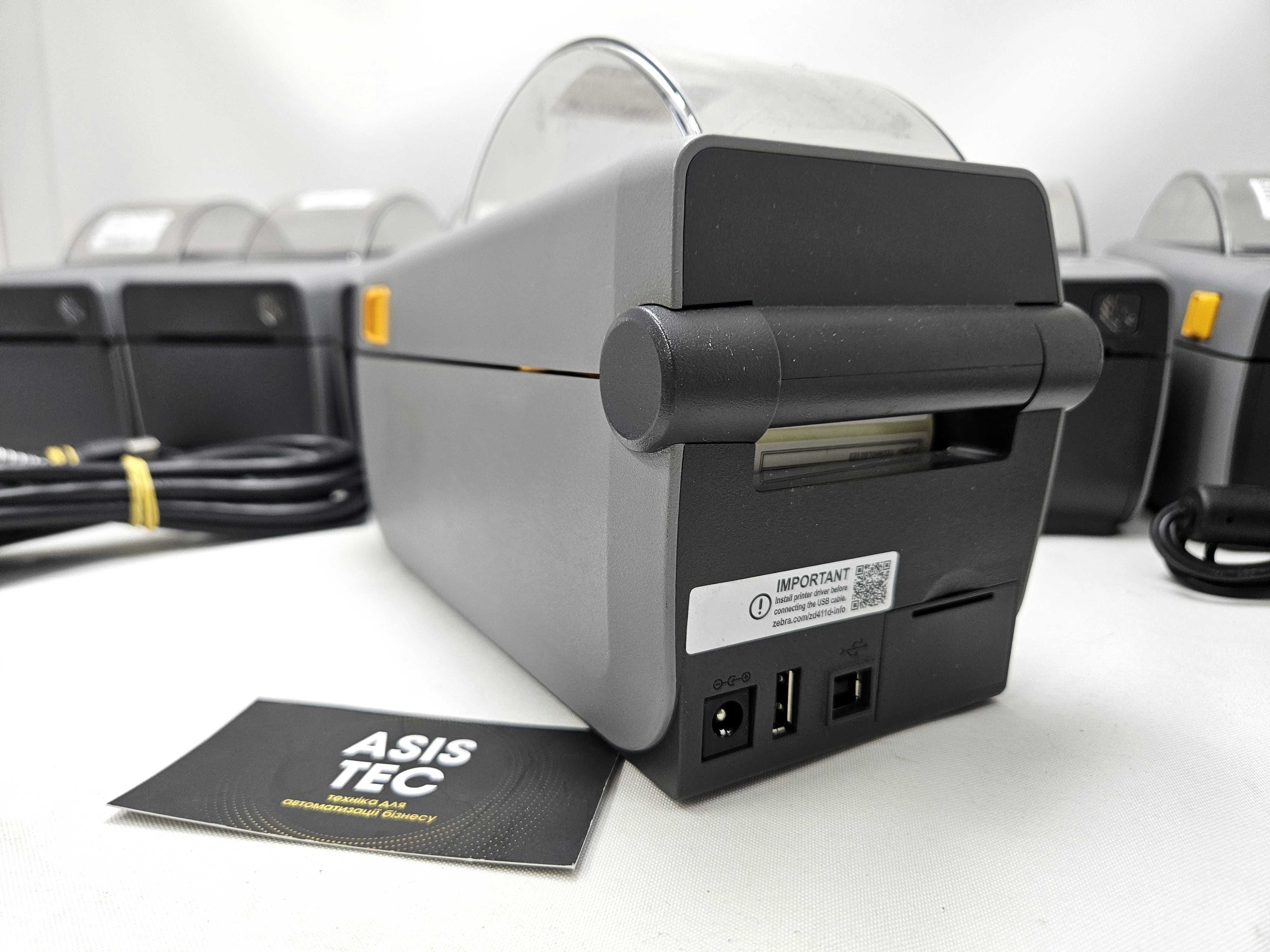 Zebra ZD411 термопринтер етикеток 58мм Bluetooth/USB 152мм/сек