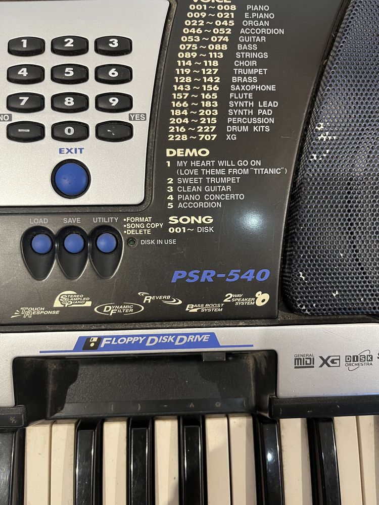 Keyboard Yamaha PSR-540