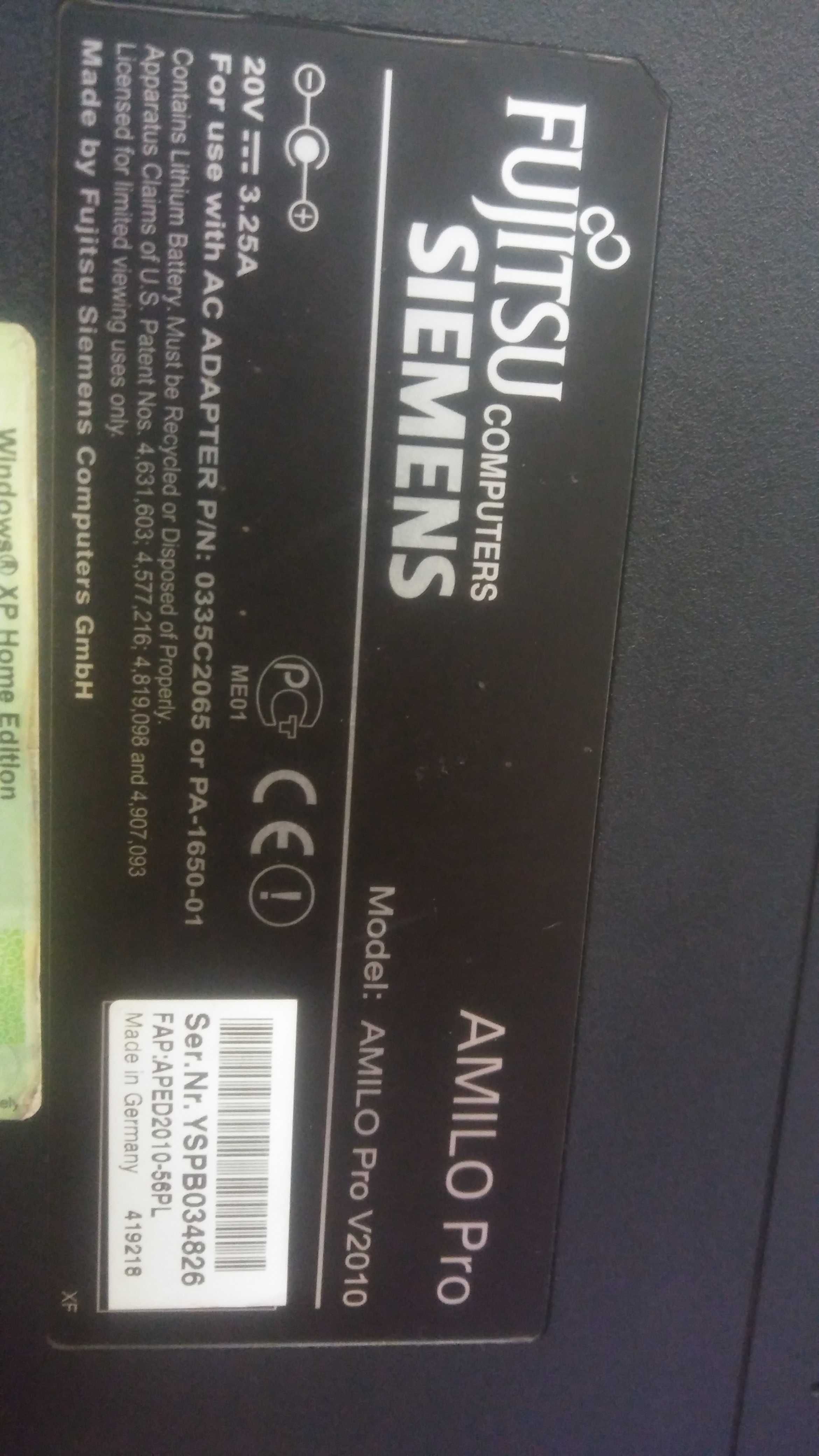 Fujitsu Siemens AMILO Pro V2010